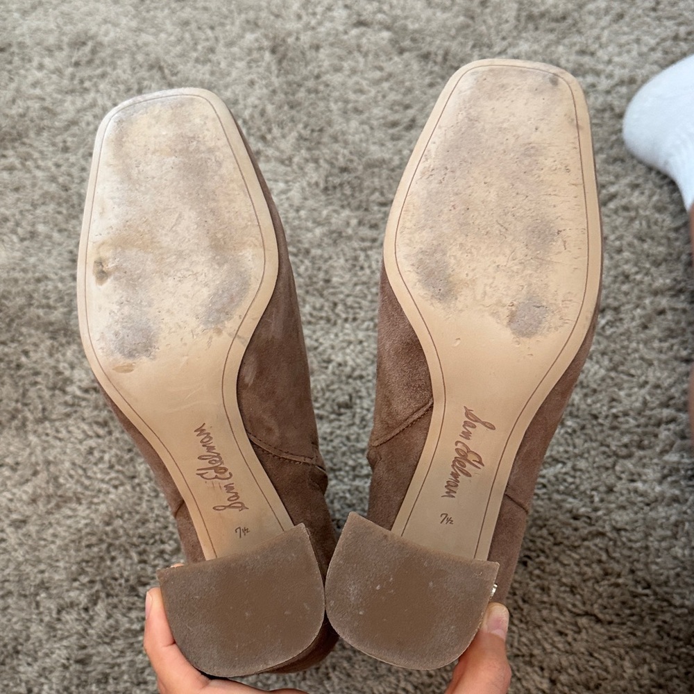 Sam Edelman Tan Suede Heeled Boots - Picture 6 of 6